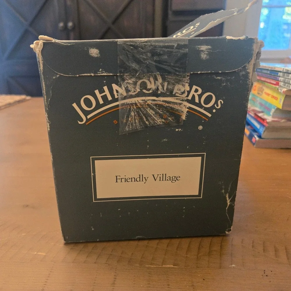 Johnson Brothers Friendly Village Cooler (4) Glasses Set Clear Farmhouse Cottage